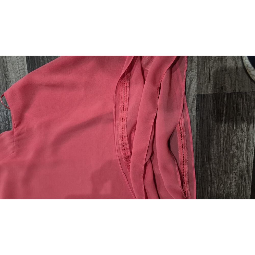ZARA Basic Women’s Coral Sleeveless Blouse Top Size XS - Picture 4 of 10